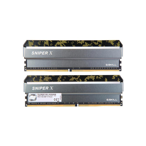 G.SKILL Sniper X 16GB (2 x 8GB) DDR4 3600 Desktop Memory F4